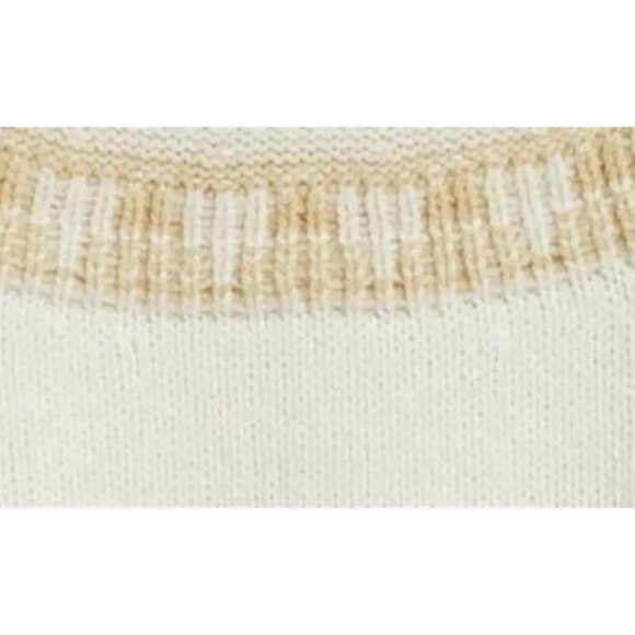 Treasure & Bond Fair Isle Sweater in Ivory/Tan Fair Isle - Picture 6 of 7